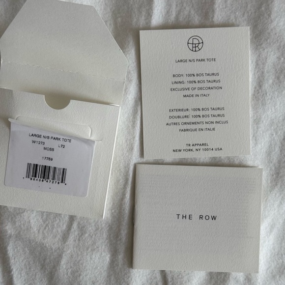 The Row Large North South Park Tote Bag Moss Green - Picture 11 of 12